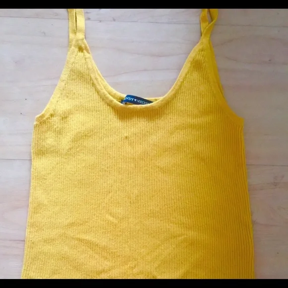 Brandy Melville Tops Cute Mustard Yellow Brandy Melville Tank Top Poshmark